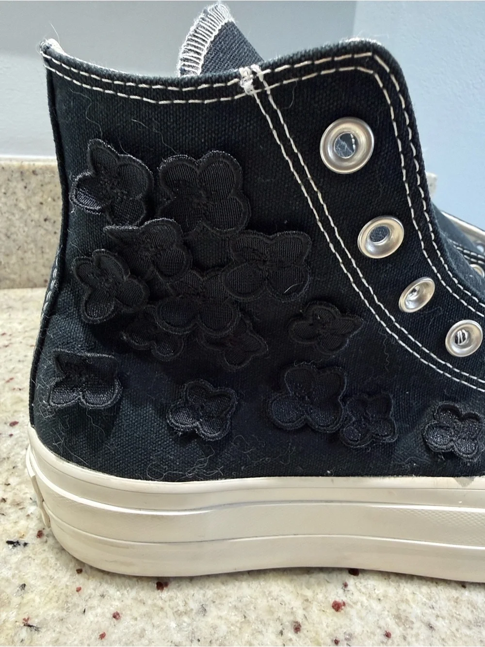 Converse CTAS 3D Floral Women's Platform High-Top Sneakers